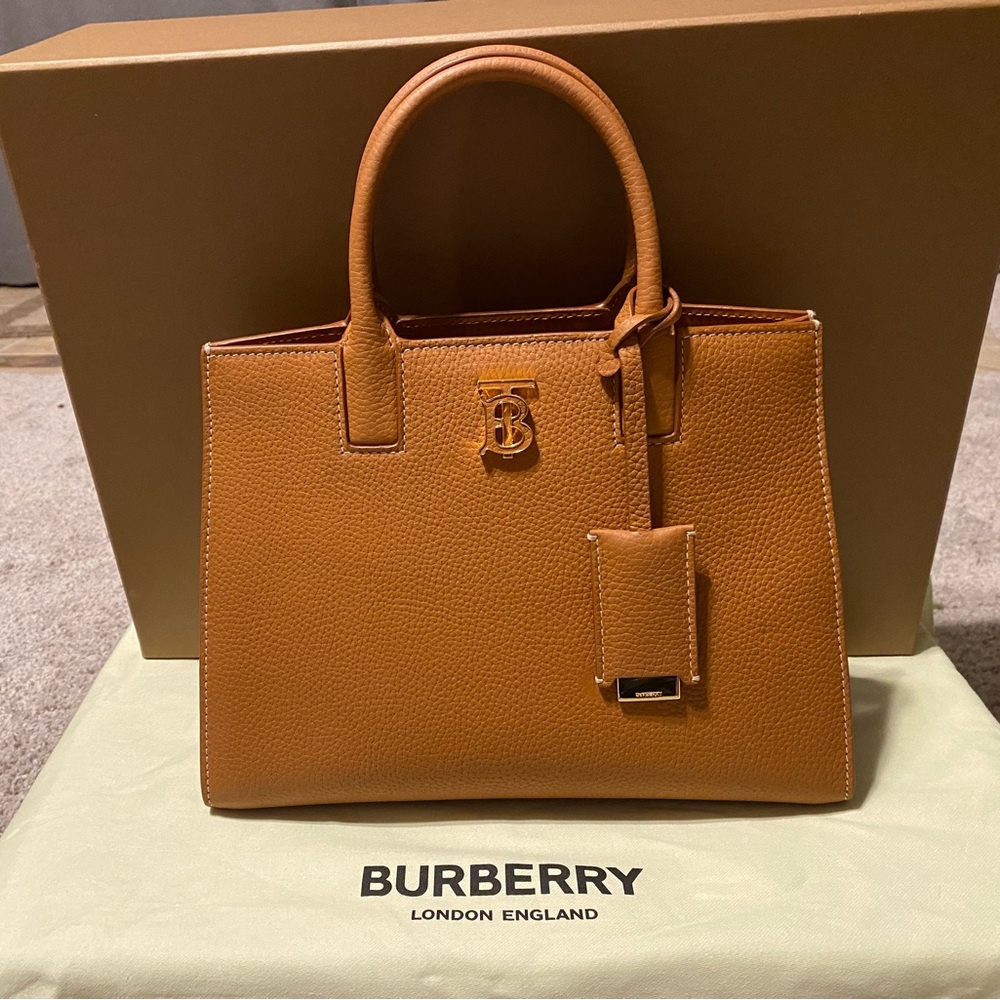 Burberry Small Frances Bag in Warm Russet Brown